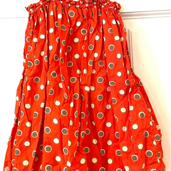 Bonpoint Orange Polka Dot Tank Dress - Picture 2 of 4